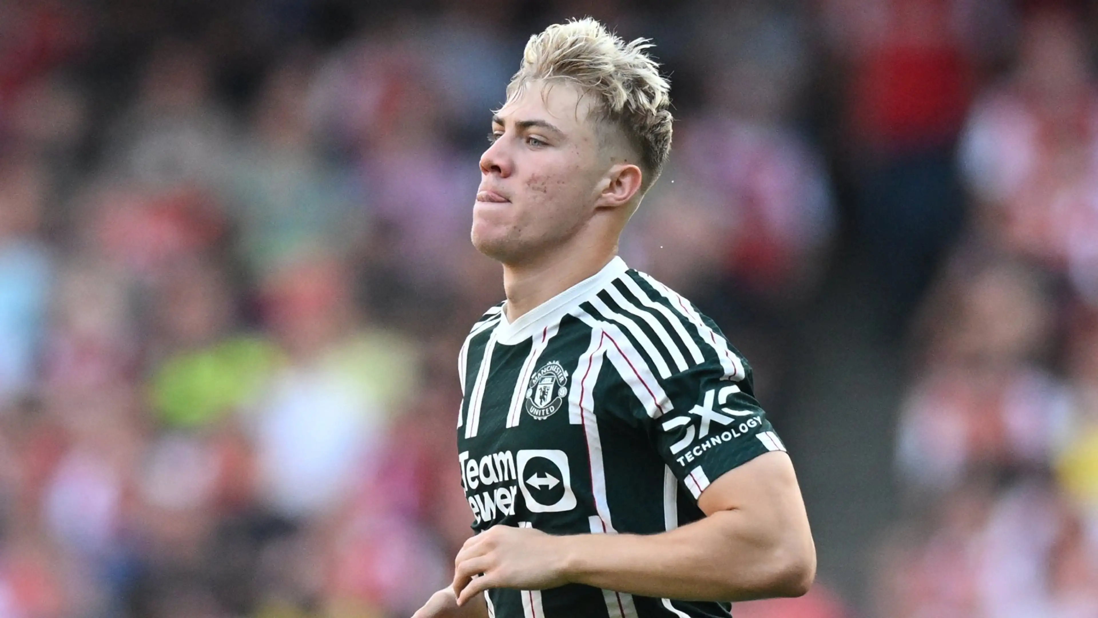 VIDEO: Rasmus Hojlund scores his first goal for Manchester United on his debut in the UCL